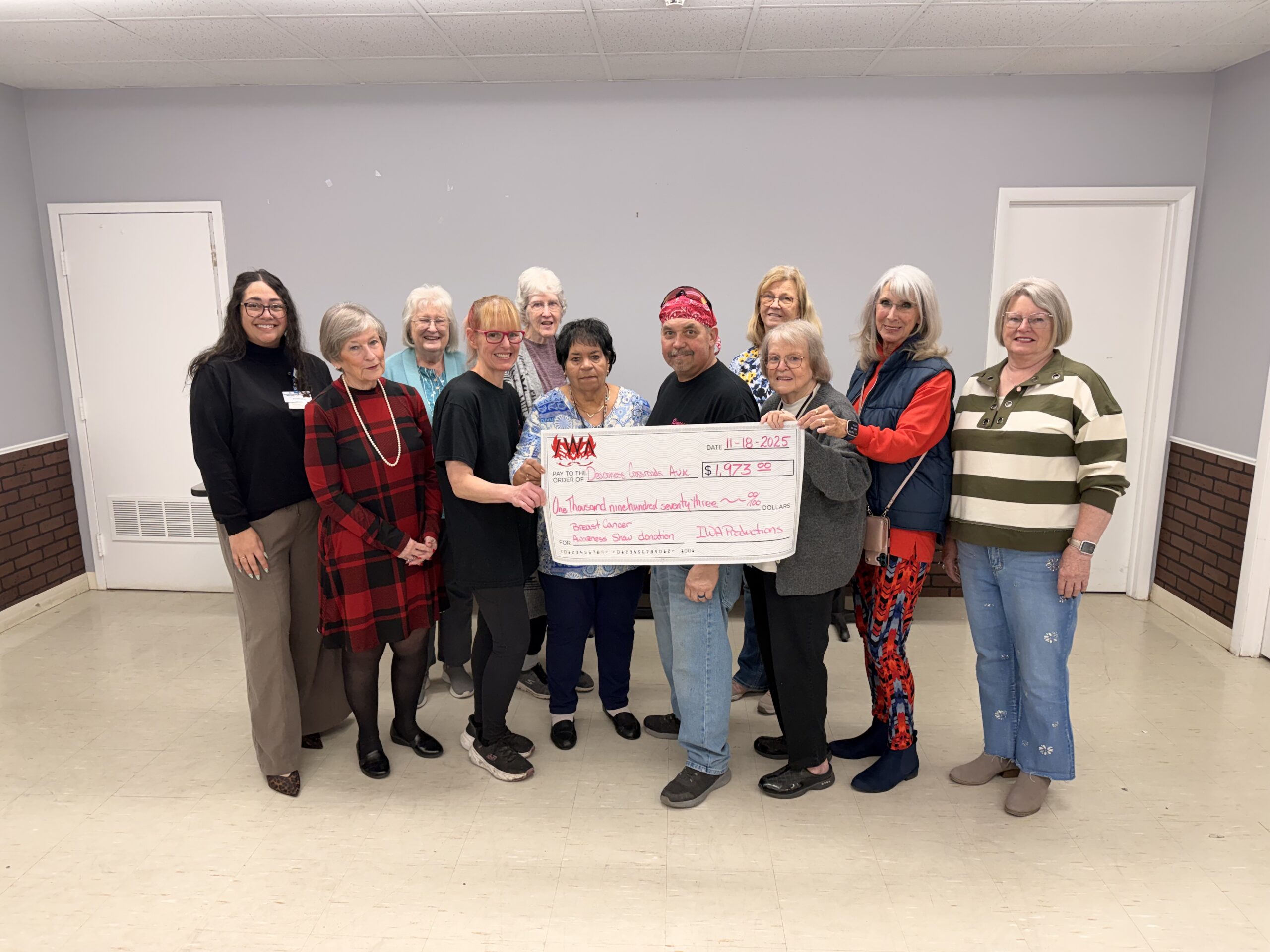 Deaconess Illinois Crossroads Auxiliary donation